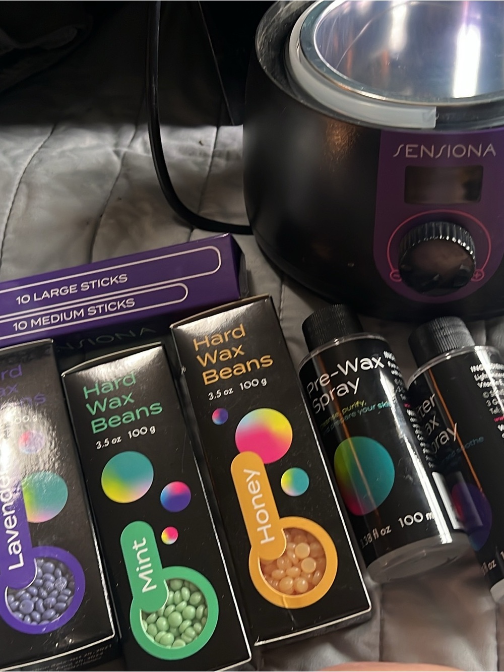 Sensiona Wax Warmer Kit with Purple Accents